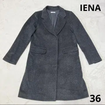 [ 캐시미어 혼방 ] IENA 이에나 체스터 코트 그레이 울