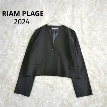 새상품급 RIAM PLAGE 큐프라 블라우스 자켓 노카라 2024년