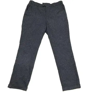 BEAMS 빔즈 캐시미어 혼방 울 팬츠 L 사이즈 차콜 그레이