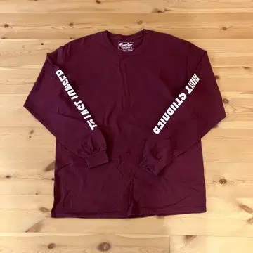 PORK CHOP 포크찹 롱T 크림슨 컬러 L 사이즈