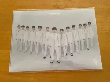 SEVENTEEN 클리어 파일 그룹 사진 2장 세트