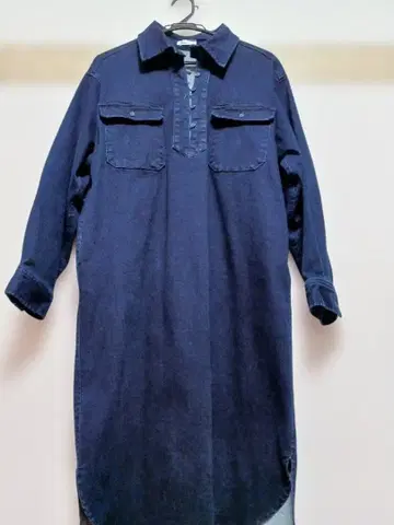 데님 원피스 긴팔