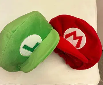 USJ 유니버셜 마리오 & 루이지 팬캡 모자 세트 닌텐도