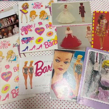 앤티크 엽서 바비 인형 그림 엽서 정크 저널 씰