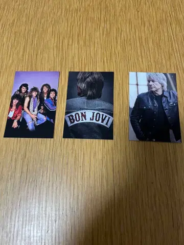 BON JOVI 본 조비 트레이딩 카드 3장 세트