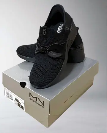 스케쳐스 슬립인 인힐 블랙 통굽 슬립온 24cm