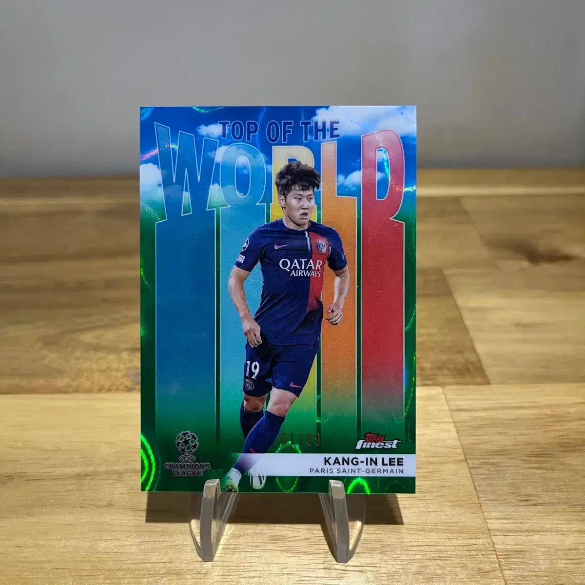 PSG 이강인 99한정 그린 라바 카드