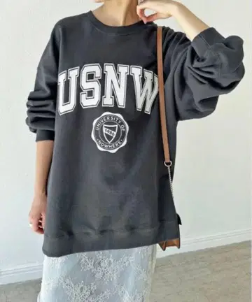 Spick&Span 칼리지 트레이닝복 오버 사이즈 맨투맨