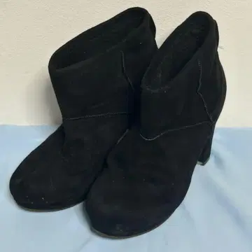 halea 하레아 통굽 청키힐 숏부츠 L 블랙