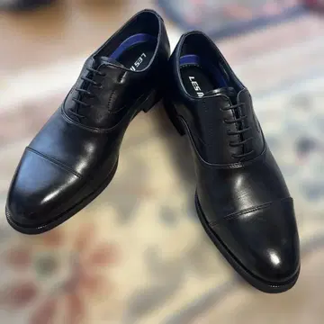 LES MUES 레미유 스트레이트 팁 비즈니스 슈즈 25cm 블랙