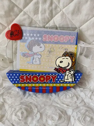 스누피 2011년제 사진 스탠드 하트의 우드스탁 포함 유리제