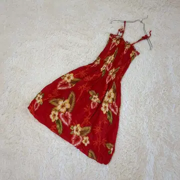 [ paradice ] 레이온 100% 꽃무늬 원피스 레드 ONE 사이즈