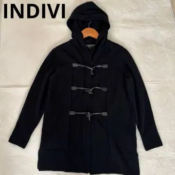 INDIVI 인디비 니트 코트 가디건 캐시미어 블랙 M