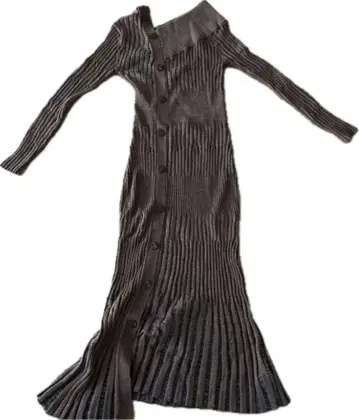 SNIDEL 브라운 롱 니트 원피스 사이즈 I