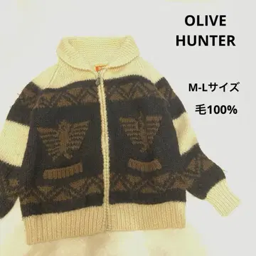 OLIVE HUNTER 집업 니트 M-L 사이즈