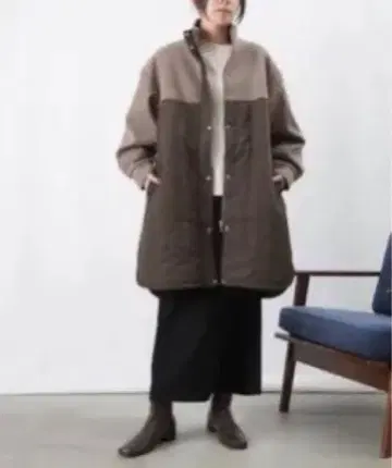 LADY LUCK LUCA 보아 퀼트 벌룬 코트