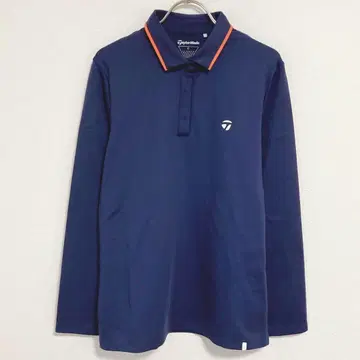 TaylorMade 긴팔 상의 하프 버튼 성인용 깔끔한 골프웨어