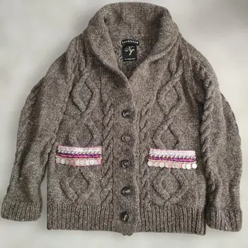 [미사용에 가까움] UNITED ALLOWS/네팔제 가디건