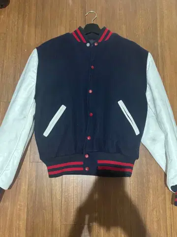 네이비 화이트 바시티 자켓 PENN