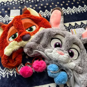 미사용 새상품 주디 닉 팬캡 주토피아 팬캡 페어