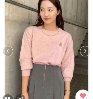 POLO BCS 콜라보 니트 풀오버 핑크