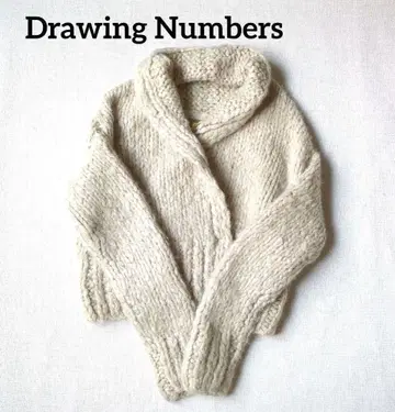 Drawing Numbers 핸드캐시미어 가디건 니트 가디건