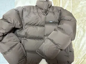 XLARGE 브라운 다운 자켓 볼륨 실루엣