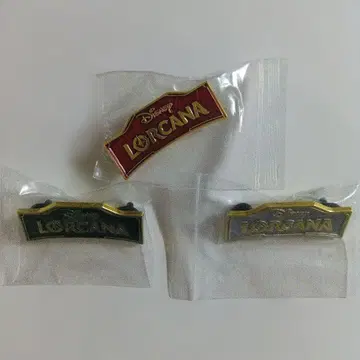 로르카나 핀 배지 미개봉 새상품 LORCANA 로고 디즈니 3종 세트