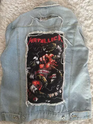 METALLICA 그래픽 데님 자켓