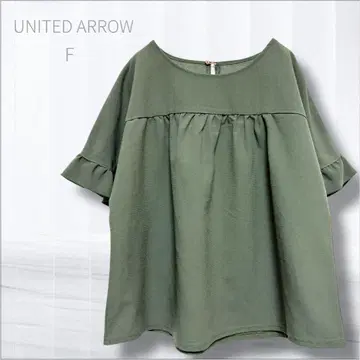 유나이티드 애로우즈 그린 라벨 릴랙싱 개더 블라우스 F