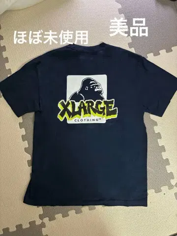 XLARGE 고릴라 그래픽 T셔츠 네이비