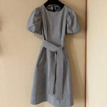 M'S GRACY 깅엄 체크 반팔 원피스 38