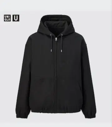 UNIQLO U 후디드 집업 블루종