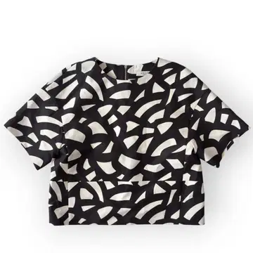 ADORE 어도어 상의 반팔 블랙 M 사이즈 실크 심플