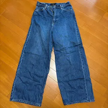 이에나 Le Denim 배기 데님 38 사이즈 블루