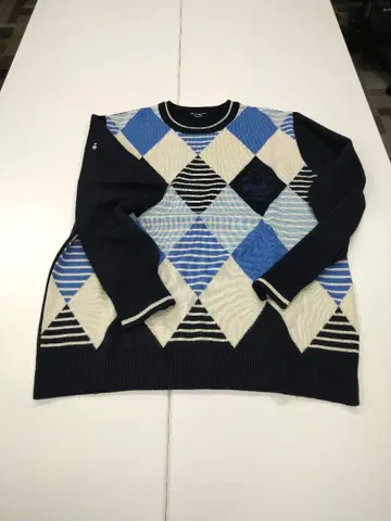 먼싱웨어 골프 스웨터 다이아몬드 패턴 스웨터 L 사이즈