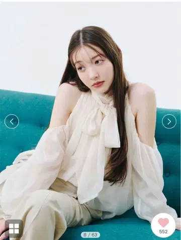 lily brown 드레이프 보타이 쉬폰 블라우스