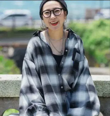 니코앤드 bewithMMisayo 컬러풀 체크 셔츠 모노톤 체크 새상품