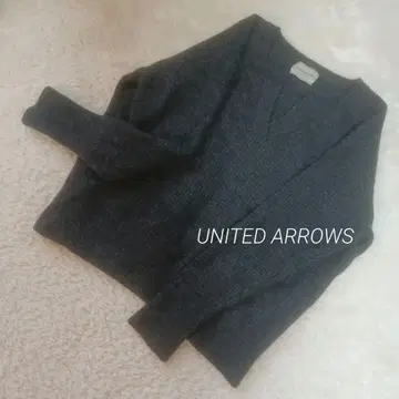 UNITED ARROWS V넥 스키퍼 니트 가을/겨울 그레이 M 새상품급