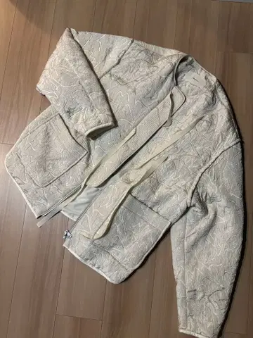 자카드 파이핑 블루종 에크루 사이즈 36 투데이풀 아우터