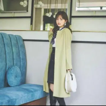 프로포션 바디 드레싱 미인백화 휴이 미사토 씨 착용 노카라 코트