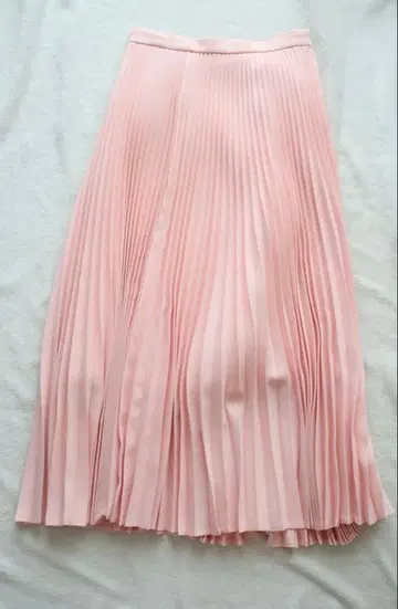 cen. 핑크 플리츠 스커트 사이즈 38