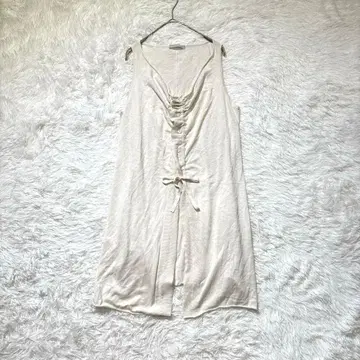 [ 크레센트 ] 슬리브리스 원피스 린넨 혼방 M 봄/여름 루즈 실루엣