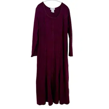 realcomfort 와인 레드 롱 원피스 X 심플 원피스