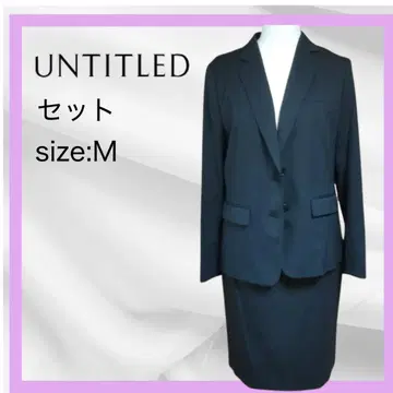 [택 포함 새상품] UNTITLED 자켓&타이트 스커트 블랙 M 상당