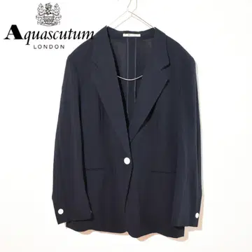 [ Aquascutum/아쿠아 스큐텀 ] 네이비 테일러드 자켓