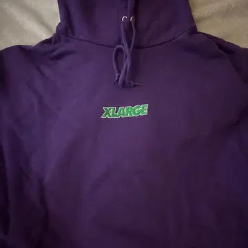 XLARGE 퍼플 후드티