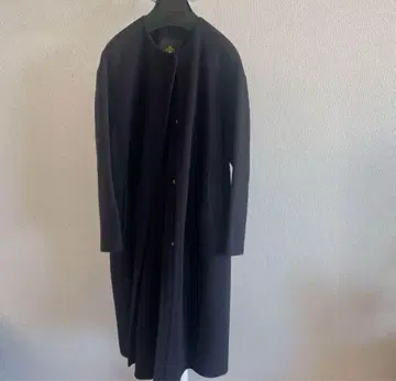 Drawer 비버 케누키 노카라 코트 네이비 34