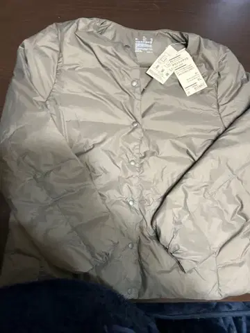 경량 다운 자켓 XL 그레이쉬 브라운