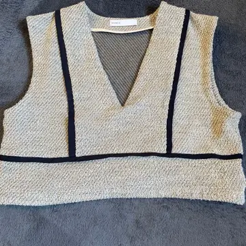 NOBLE 그레이 V넥 니트 베스트